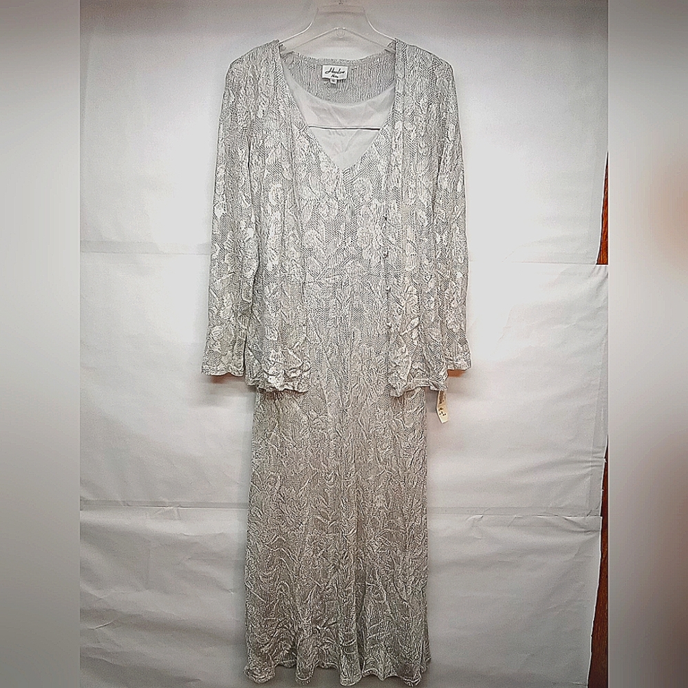 Harlow Nites Maxi Dress And Cardigan Set Size 12
